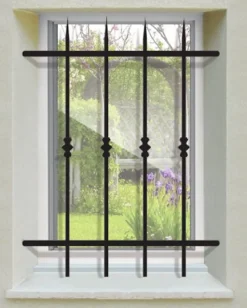 Grille de Defense Manoir pour Fenetre H 125 cm x L 160 cm (côte tableau)