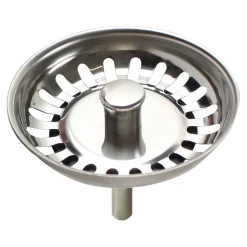 Grille d'évier anti-déchets en inox ronde Ø8 cm