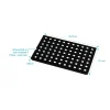 Grille perforée en inox Noir Mat pour receveur - 20.15x12.3x0.55cm - ROCK 2 GRID DRILL