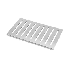 Grille rainurée en inox pour receveur - 20.15x12.3x0.55cm - ROCK 2 GRID LINE