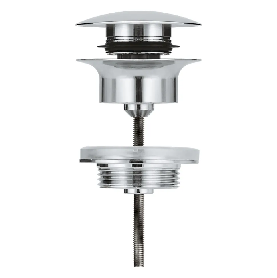 GROHE Bonde CLIC CLAC pour lavabo avec trop plein, chromé 65807000