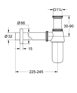 GROHE Siphon 1 1/4
