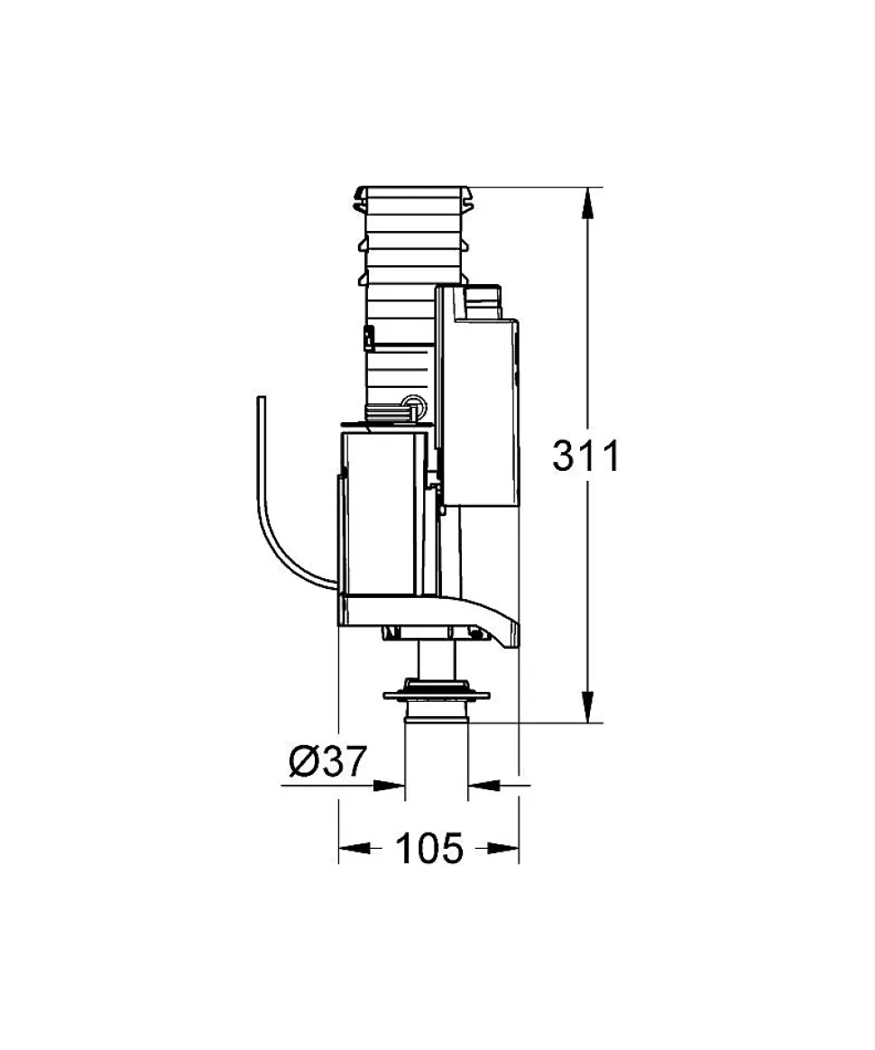 GROHE Système double chasses AV1 42320000