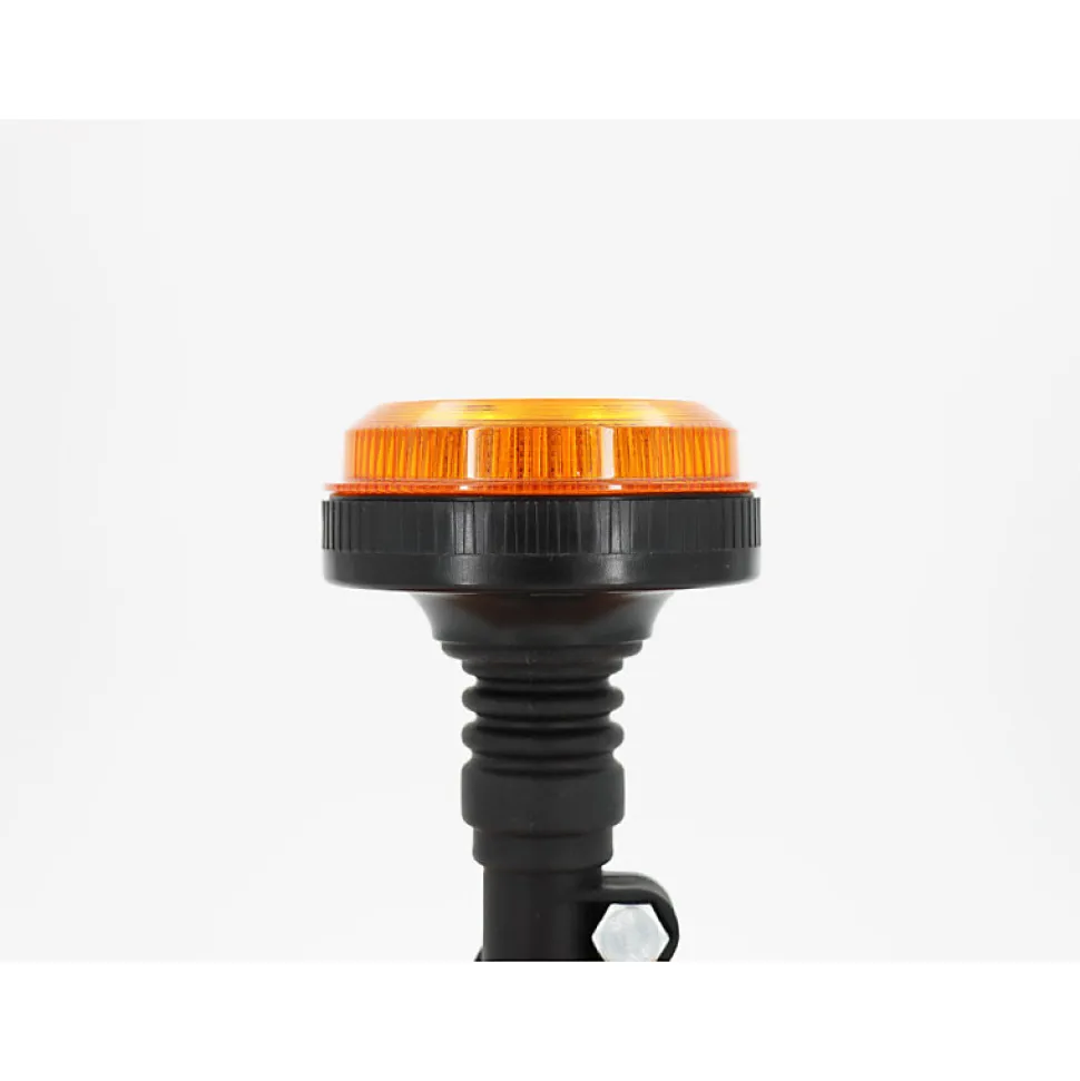 Gyrophare 30 LED IP67 - Fixation flexible pour tige - 12/24V