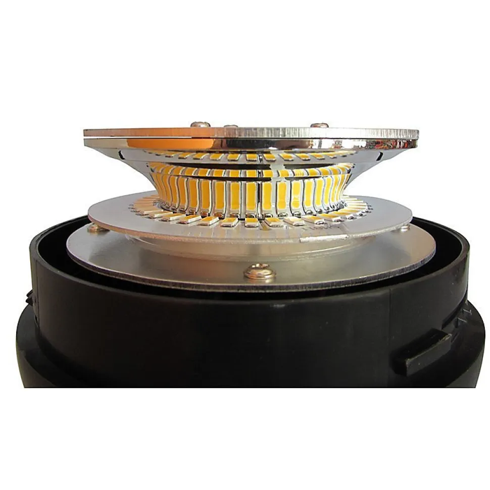 Gyrophare Flash rotatif ZBOX 39 Led 12-24v avec fixation à boulonner sur tige flexible