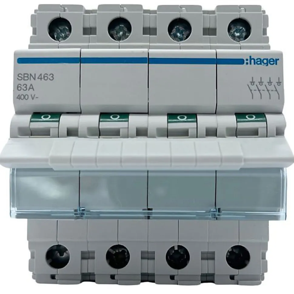 Hager SBN463 Interrupteur modulaire 4P 63A