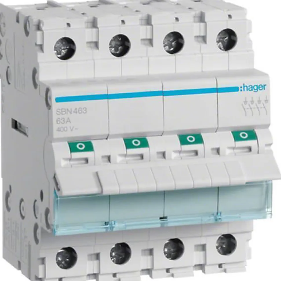 Hager SBN463 Interrupteur modulaire 4P 63A