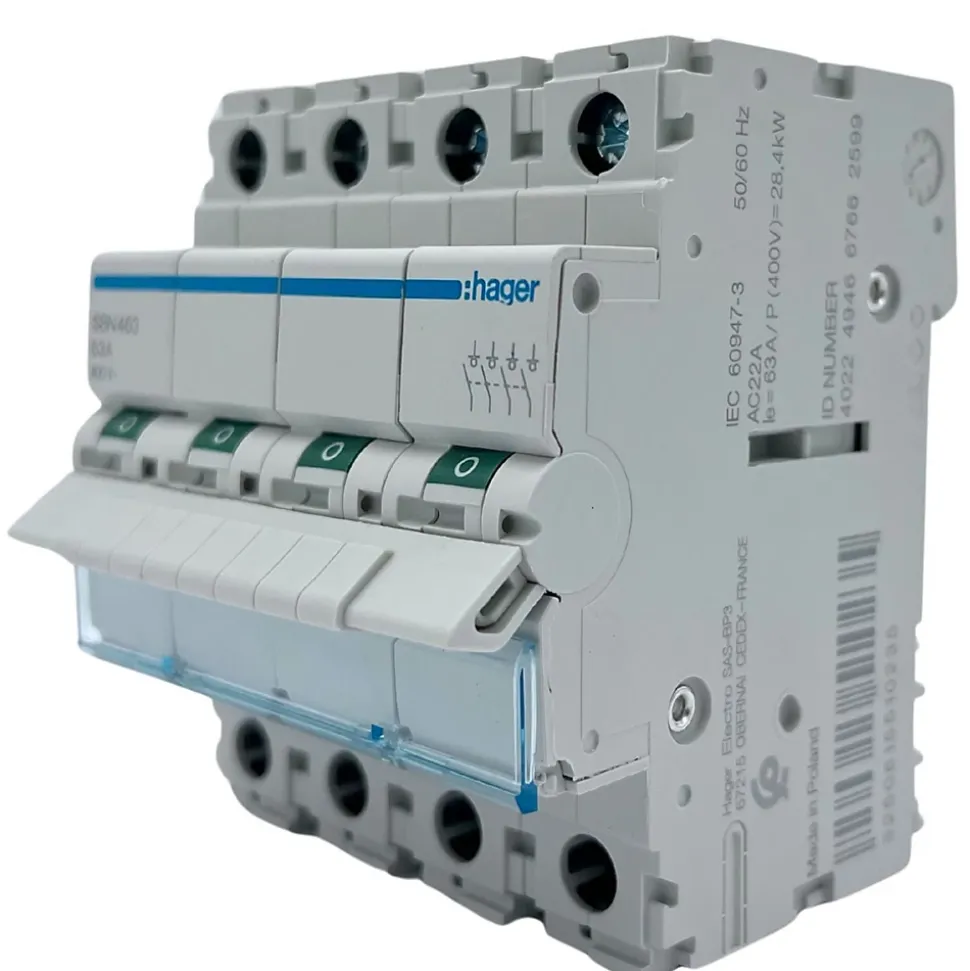 Hager SBN463 Interrupteur modulaire 4P 63A