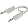 Hirschmann MLN 25/2,5 WS Cordon de mesure banane 0,25 m blanc 4 mm, 32 A