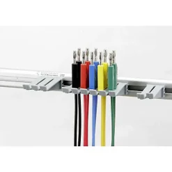 Hirschmann Test & Measurement PMS 4 LMLH Set de 10 cordons de mesure 4 mm avec support et kit de montage, 1 m