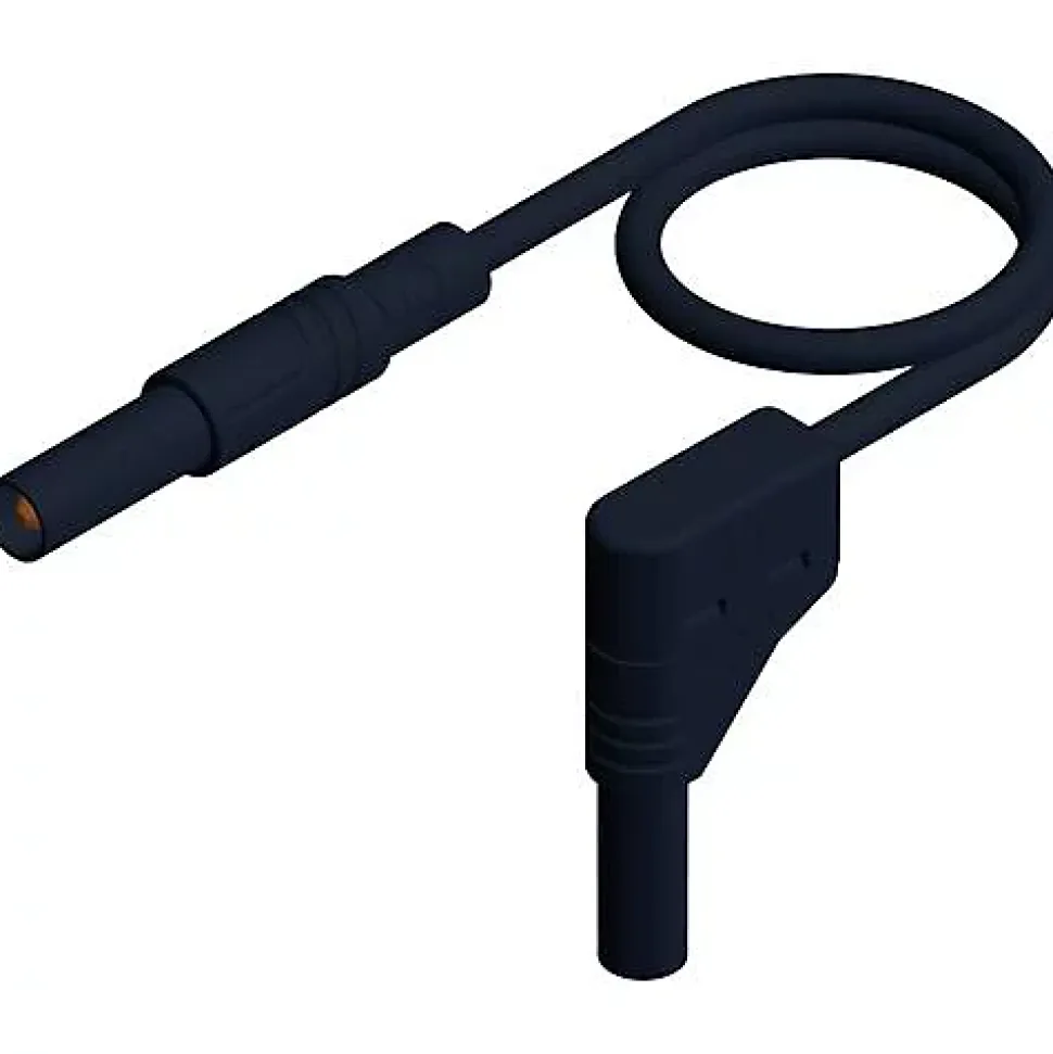Hirschmann Test & Measurement MLS WG 200/2,5 sw 934085100 - Cordon de mesure de sécurité 2 m, banane 4 mm