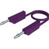 Hirschmann Test & Measurement MLN 100/2,5 VI - Cordon de mesure banane violet 1 m, 32 A, 30 V AC / 60 V DC, garantie 2 ans.