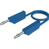 Hirschmann Test & Measurement MLN 25/2,5 BL cordon de mesure banane bleu - 250 mm, 32 A, 30 VAC/60 VDC, pack 1, garantie 2 ans.