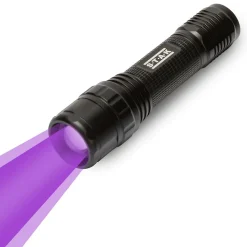 HORATIO : Torche 3W LED + UV. Fonction zoom. En aluminium.