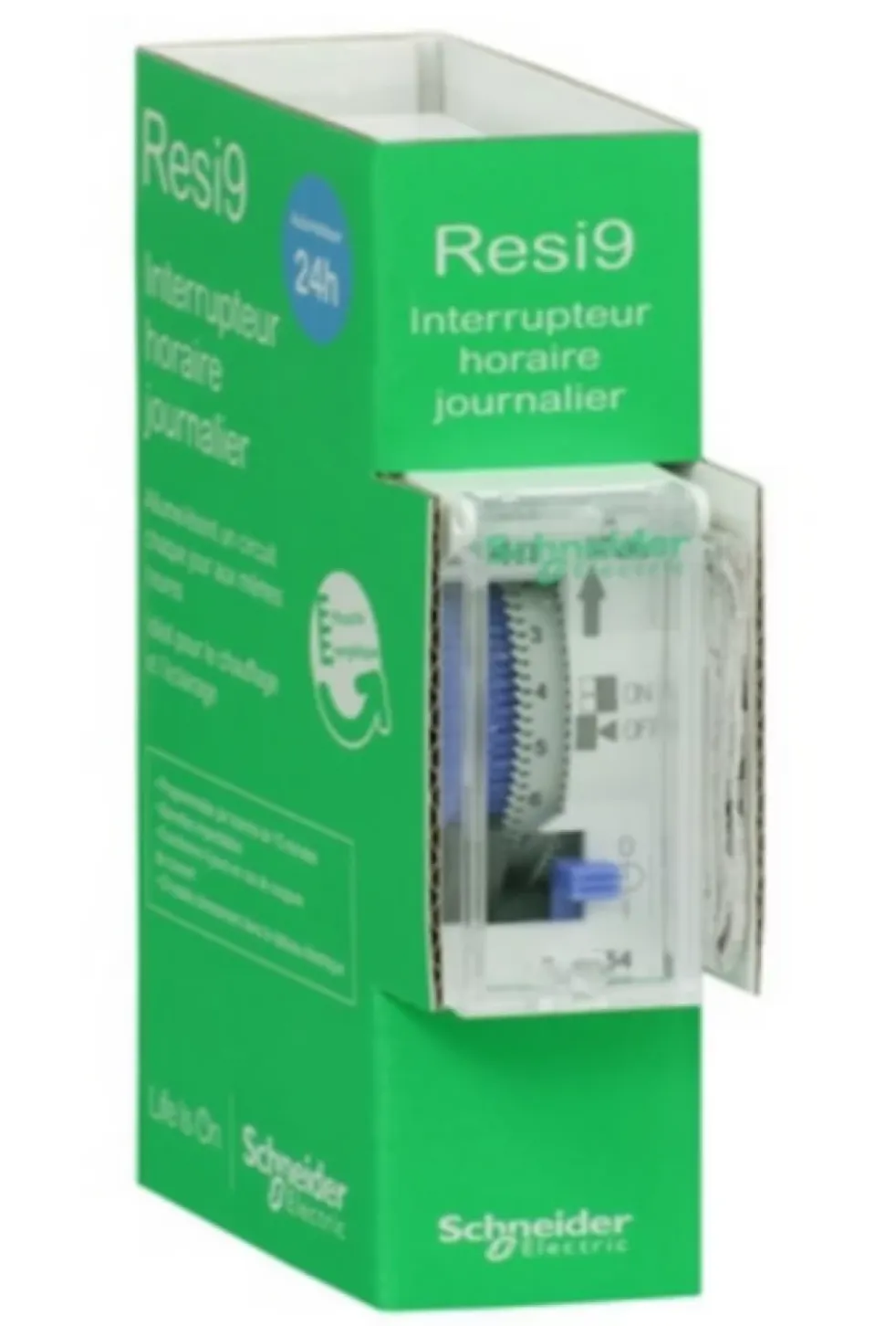 Horloge journalière analogique Schneider Electric Resi9