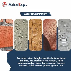 Hydrofuge Toiture - Metaltop - Incolore - Pot 1L