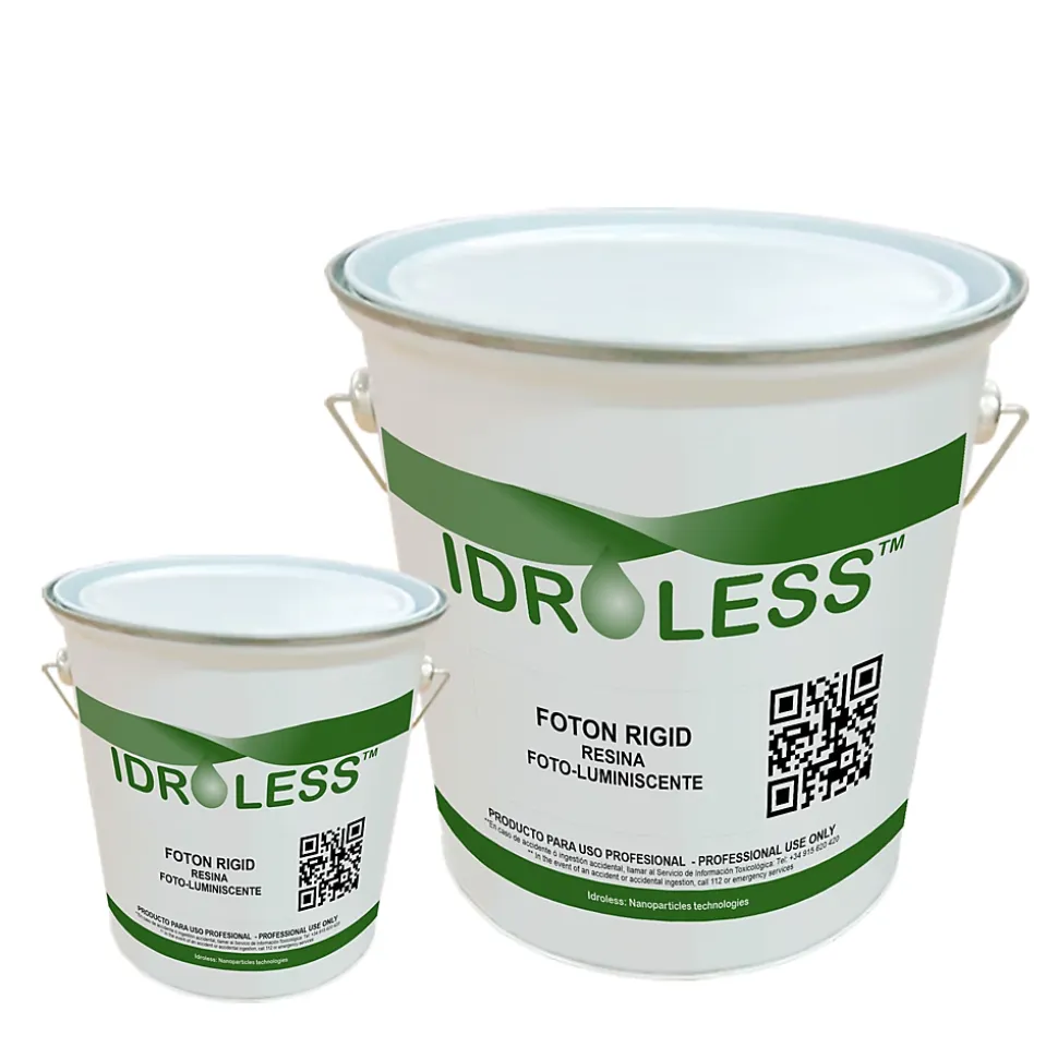 Idroless Foton Rigid (1kg, A+B) - Résine photoluminescente bicomposante pour le marquage des chemins, escaliers, garages, etc.
