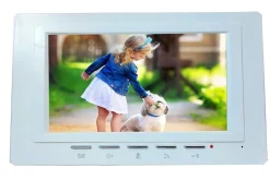Interphone vidéo couleur pour 6 logements / appartements avec lecteur RFID