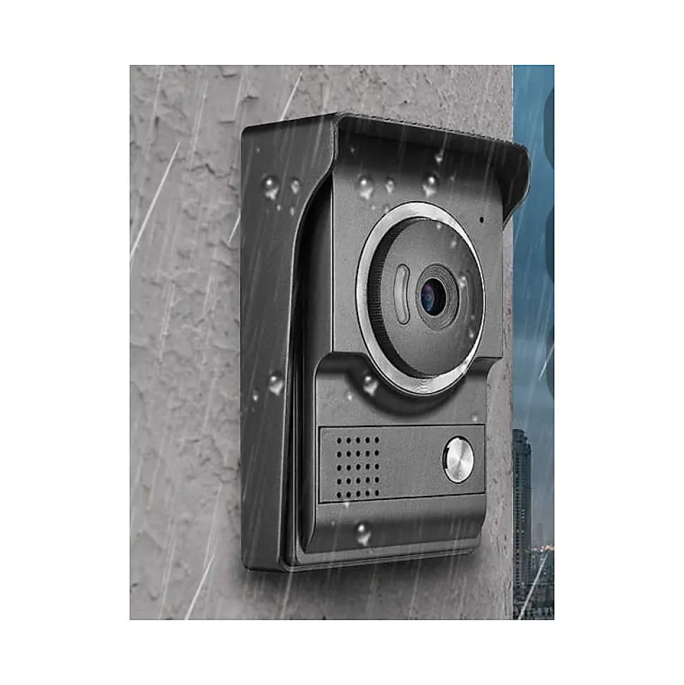 Interphone vidéo double platine de rue