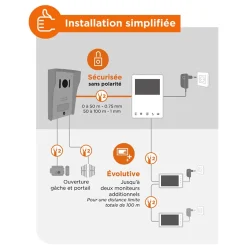 Interphone vidéo filaire VisioKit 4.3 SCS Sentinel