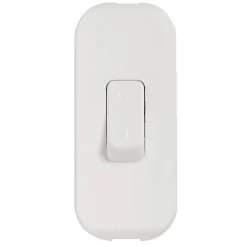Interrupteur à bascule 2 A 250 V coupure bipolaire à touche de couleur blanc - LEGRAND - 040192