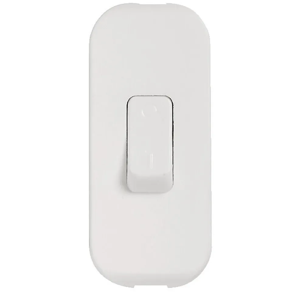 Interrupteur à bascule 2 A 250 V coupure bipolaire à touche de couleur blanc - LEGRAND - 040192