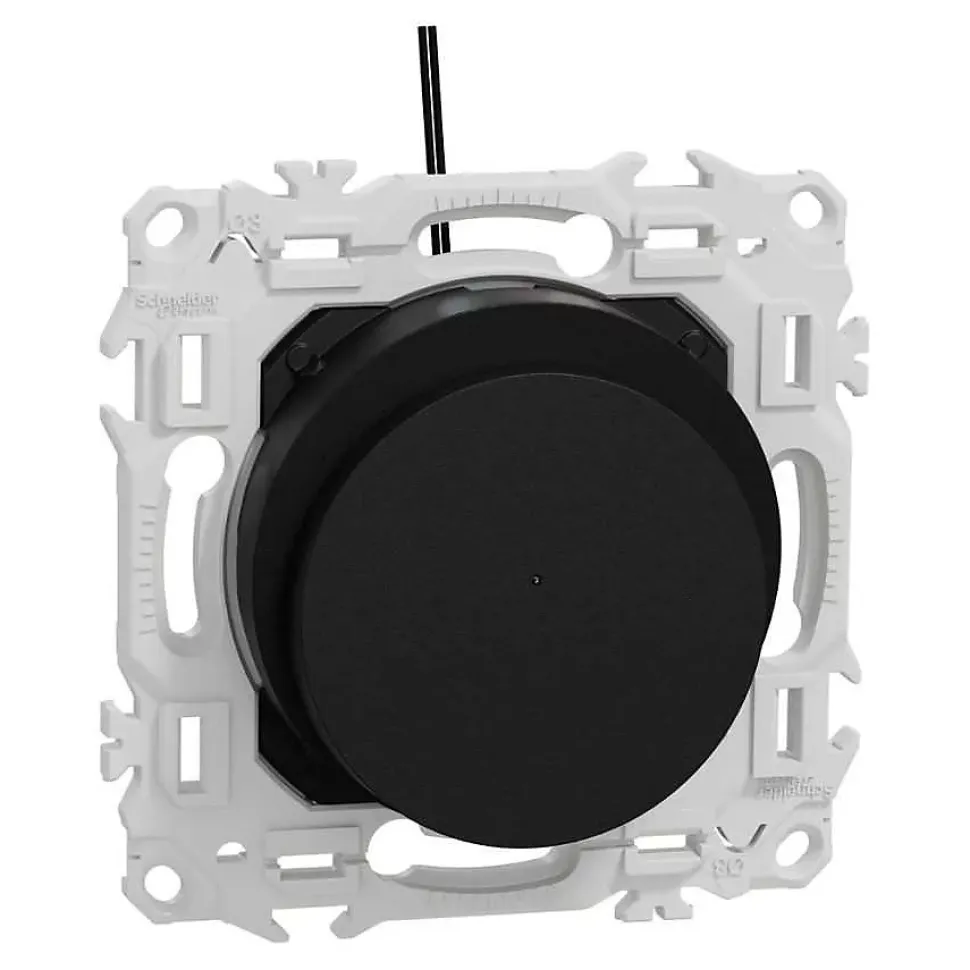 Interrupteur à carte - LED localisation incluse - 10 AX - Odace - S940283 - Schneider - Noir onyx