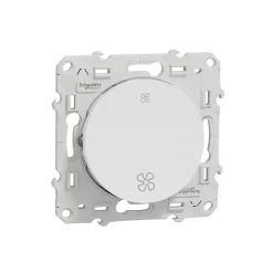 Interrupteur commande VMC 2 boutons à vis Schneider Electric Odace blanc