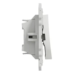 Interrupteur commande VMC 2 boutons à vis Schneider Electric Odace blanc