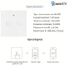 Interrupteur connecté tactile double SomLife application tuya smart life Compatible avec Alexa/Google Home