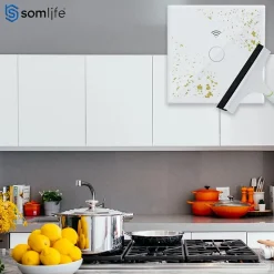 Interrupteur connecté tactile double SomLife application tuya smart life Compatible avec Alexa/Google Home