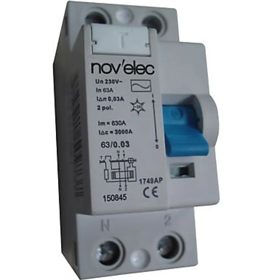 Interrupteur différentiel 30mA 63A type AC Nov'Elec
