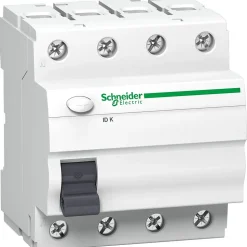Interrupteur Différentiel Tétrapolaire Schneider 4p 40a 30ma - Type Ac 4 Modules Bornes Alignées Acti9 Iid K