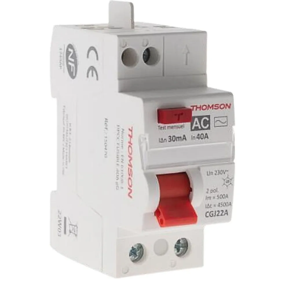 Interrupteur différentiel 40A/30mA type AC Thomson