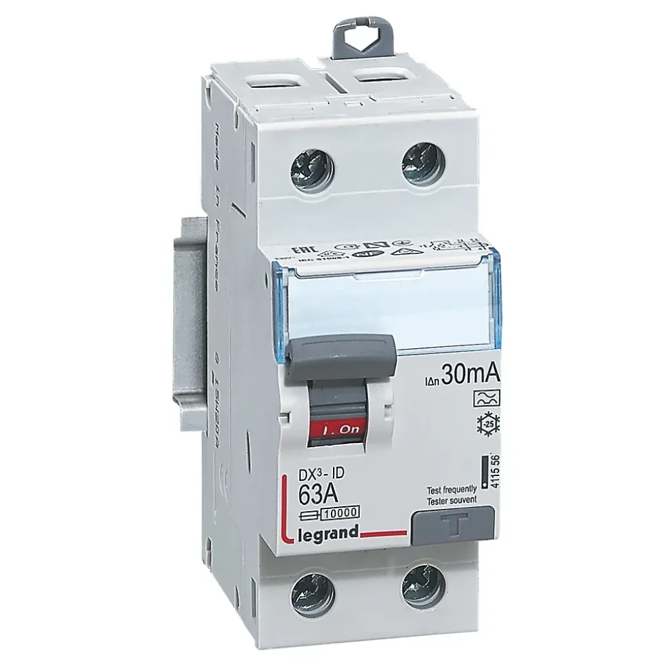 Interrupteur différentiel 30mA 63A type A Legrand