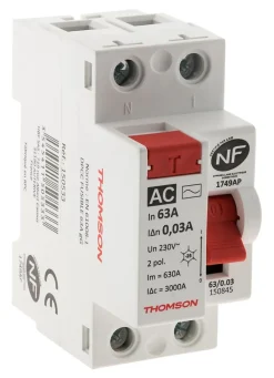 Interrupteur différentiel 63A type AC NF Thomson