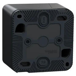 Interrupteur double va-et-vient étanche complet saillie Schneider Electric Mureva Styl anthracite
