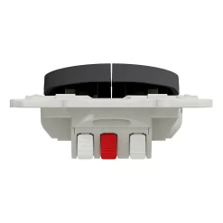 Interrupteur double va-et-vient connexion rapide à vis Schneider Electric Odace anthracite