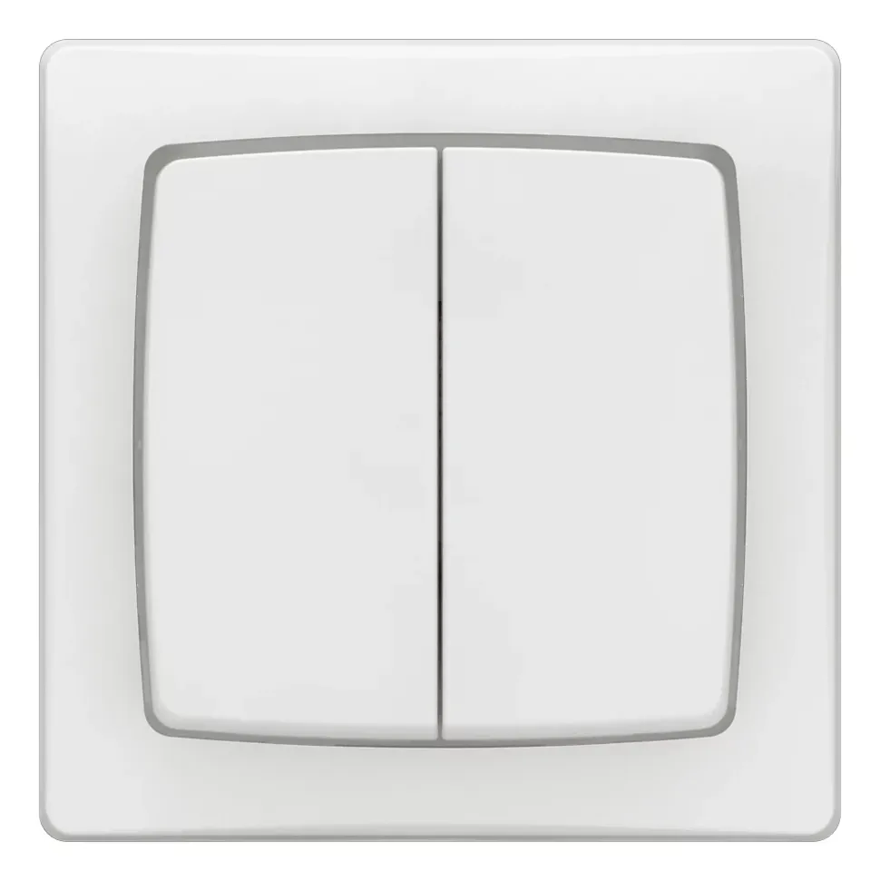 Interrupteur double va-et-vient blanc complet Legrand