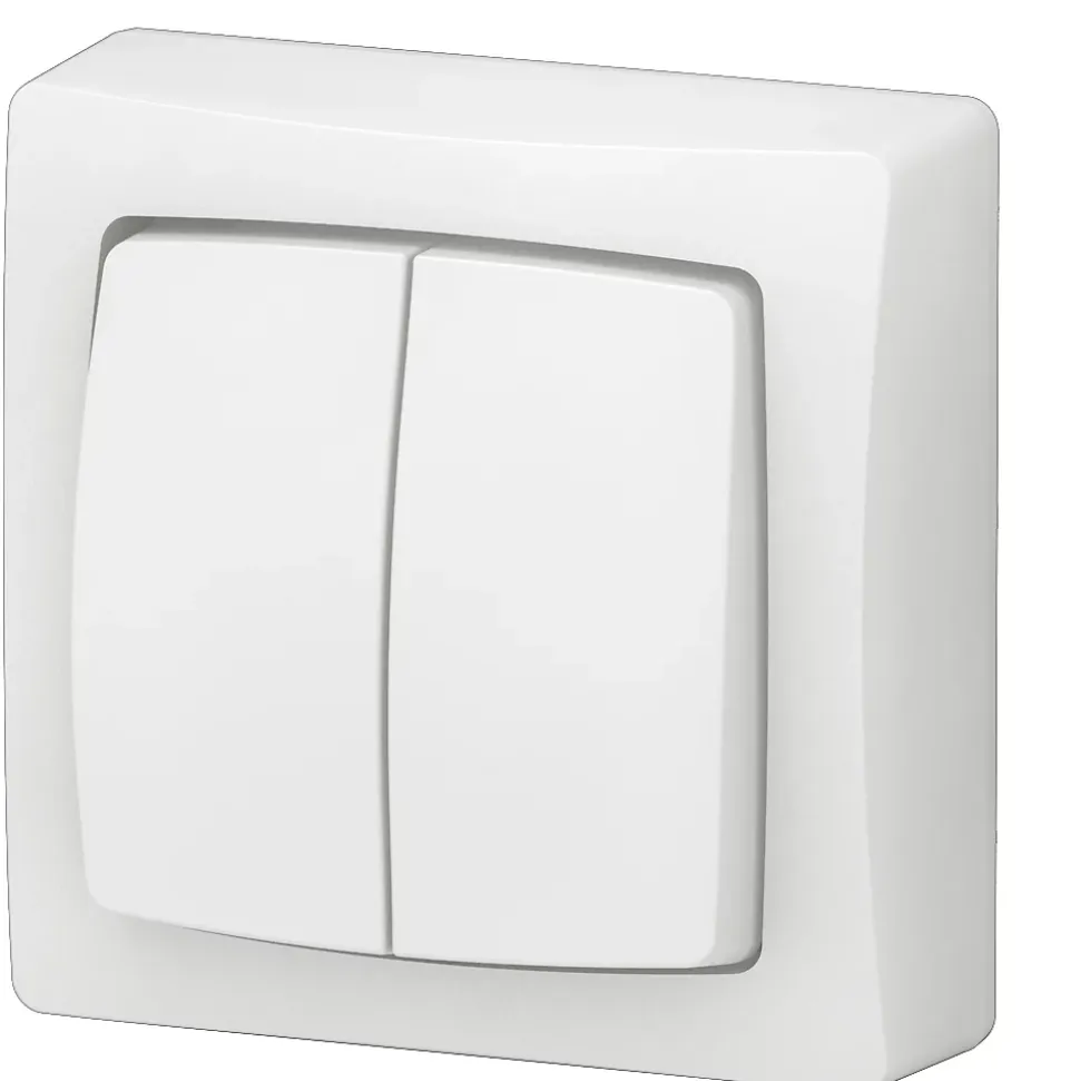 Interrupteur double va-et-vient blanc complet Legrand