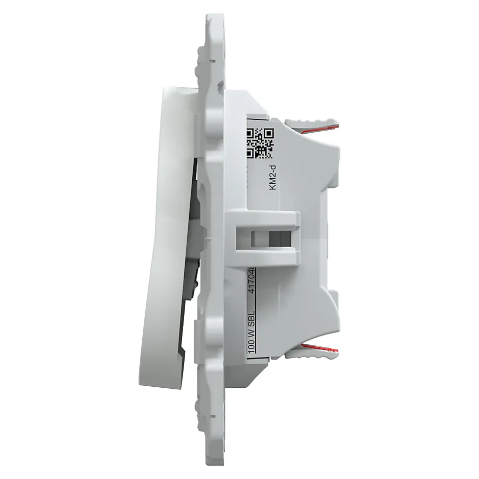 Interrupteur double va-et-vient Schneider Electric Ovalis blanc