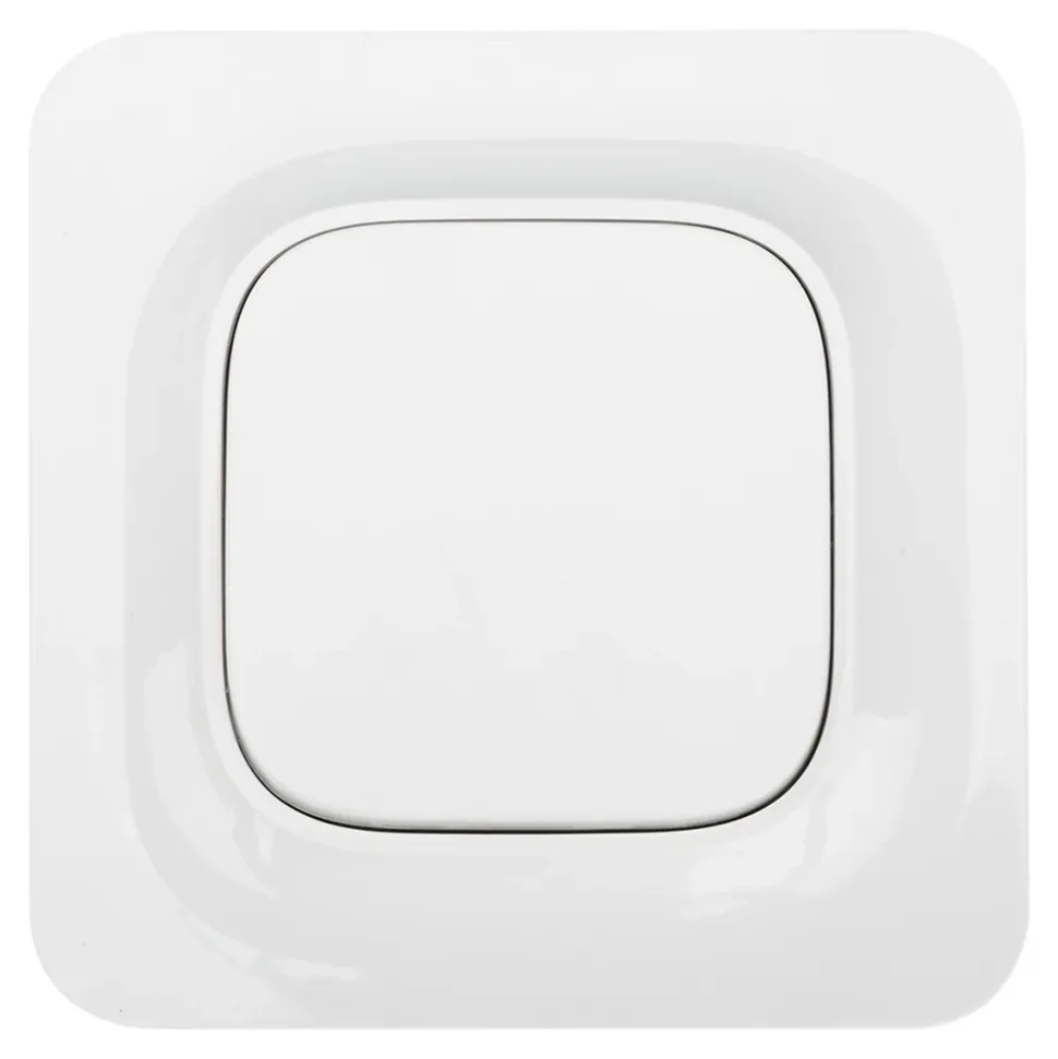 Interrupteur Jacobsen Kennet blanc complet, lot de 5