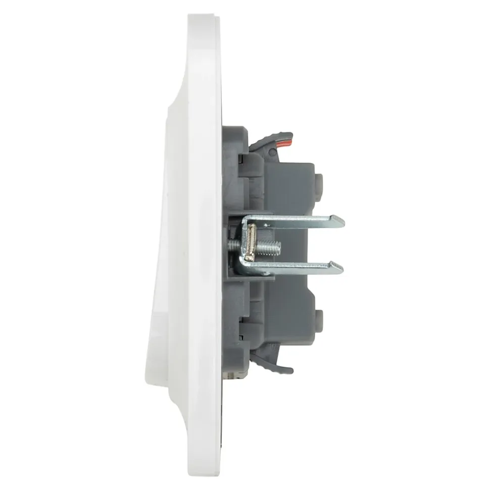 Interrupteur Jacobsen Kennet blanc complet, lot de 5