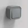 Interrupteur Legrand Plexo gris en saillie