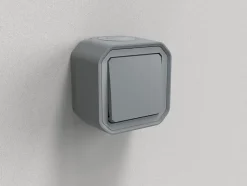 Interrupteur Legrand Plexo gris en saillie