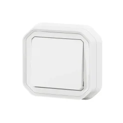 Interrupteur Legrand Plexo blanc à griffes