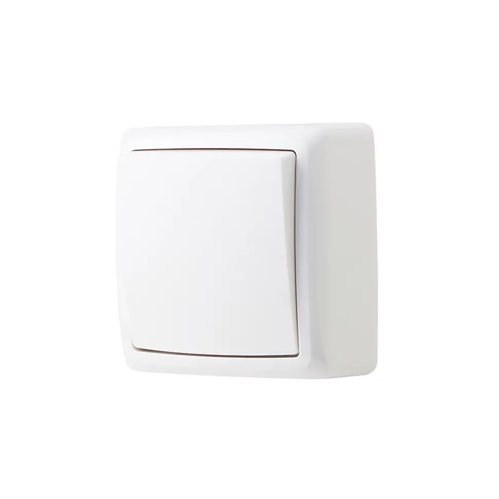 Interrupteur monobloc en saillie Jacobsen Sigurd blanc complet