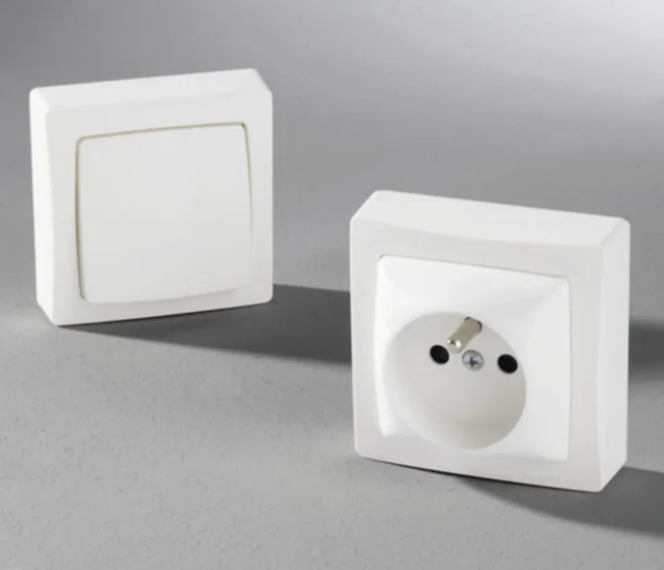 Interrupteur ou va-et-vient Legrand ALB2213WH blanc montage en saillie 10A 230 V
