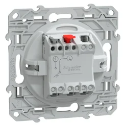 Interrupteur poussoir 10A Schneider Electric Ovalis anthracite