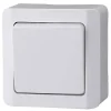 Interrupteur poussoir Nova blanc brillant